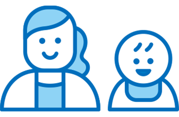 お子さまと一緒に通いやすい！